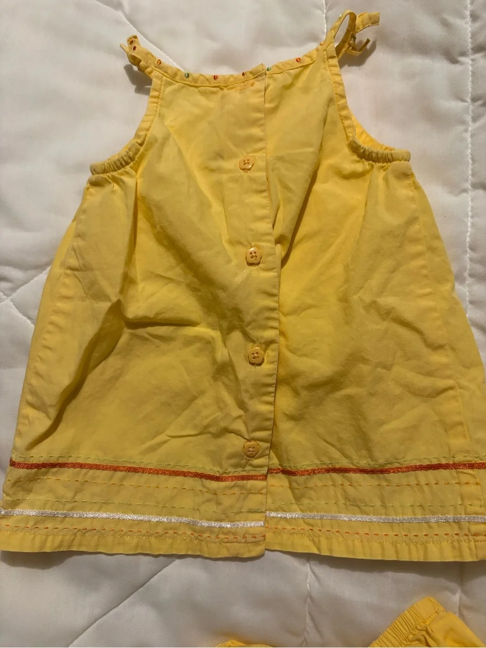 Vintage Gymboree Yellow  Sundress with Bloomers